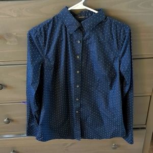 Lands end no iron Supima 6 tall button down shirt